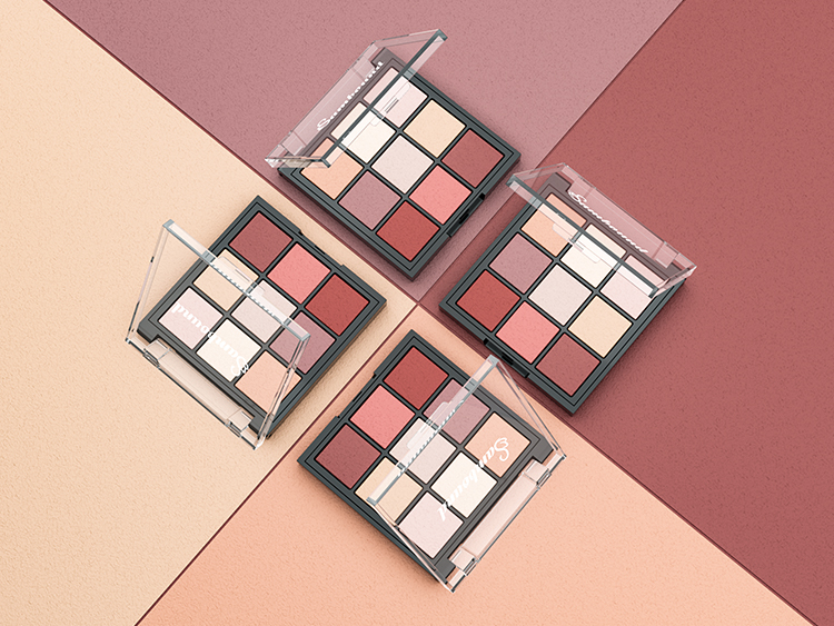 九宮格透明蓋眼影盤包裝注塑件 九宮格透明蓋眼影盤包裝注塑件