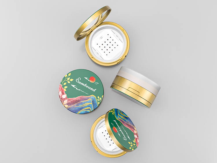 透明磨砂散粉罐容器注塑廠家