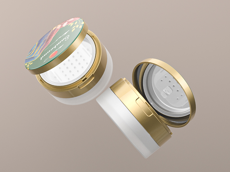 透明磨砂散粉罐容器注塑廠家