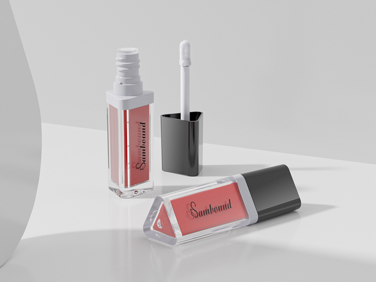 定制5ml三角形唇釉管空管注塑件 定制5ml三角形唇釉管空管注塑件