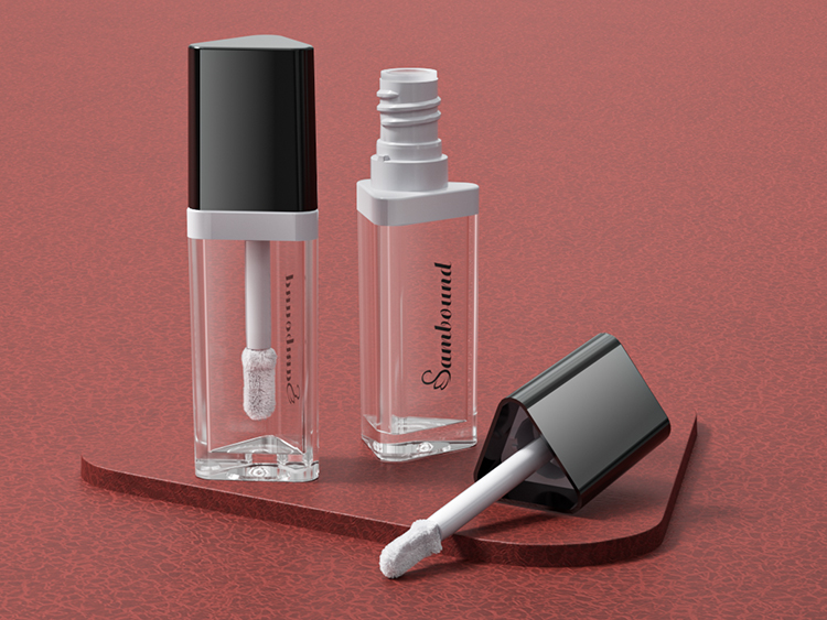 定制5ml三角形唇釉管空管注塑件 定制5ml三角形唇釉管空管注塑件