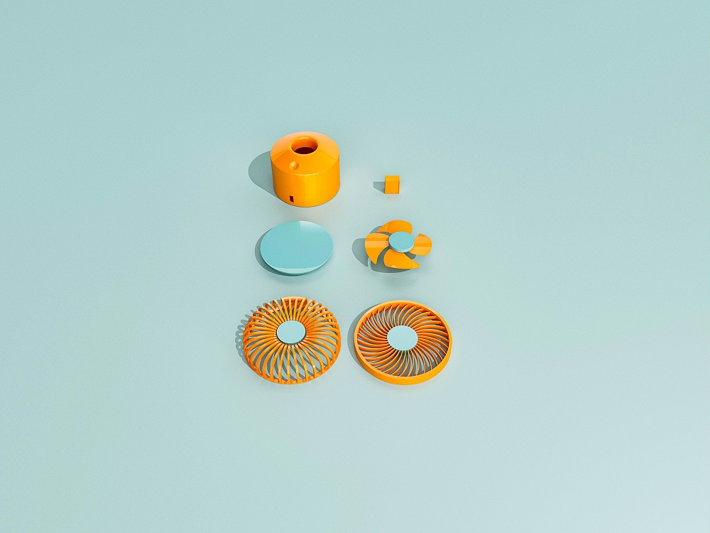 迷你風扇塑膠外殼注塑