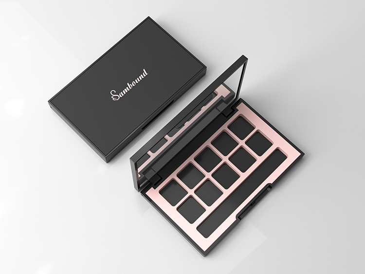 10格高質(zhì)感亞面空眼影盤(pán)包裝定制 10格高質(zhì)感亞面空眼影盤(pán)包裝定制